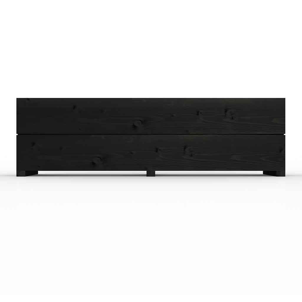 The Hastings Black Wooden Planter