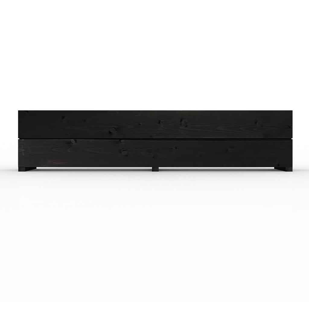 The Hastings Black Wooden Planter