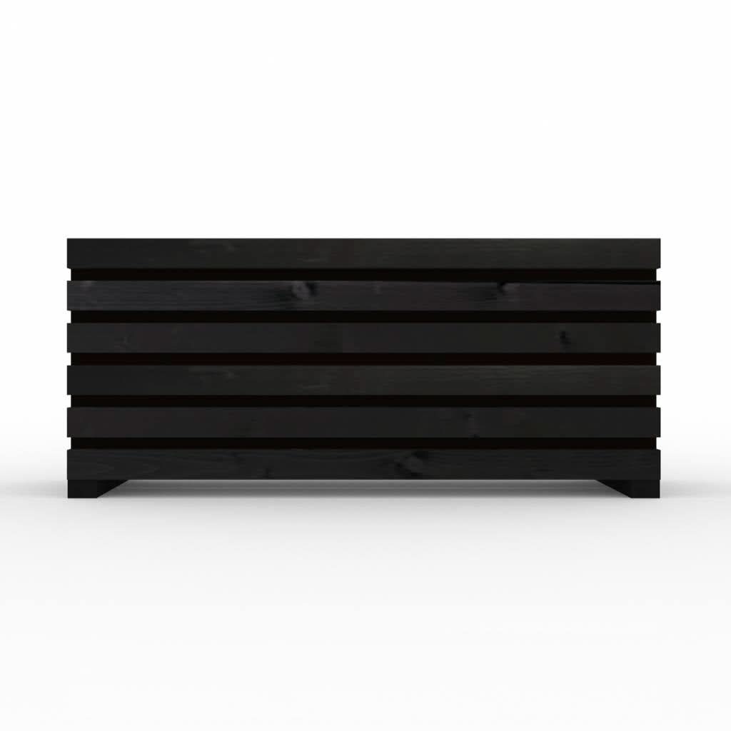 The Sussex Planter Outdoor Wooden Raised Bed Black