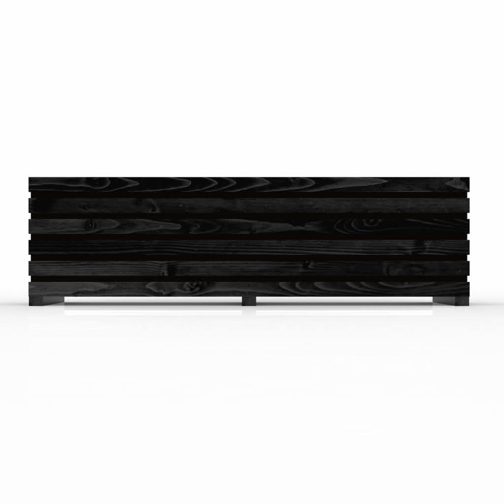 The Sussex Planter Outdoor Wooden Raised Bed Black