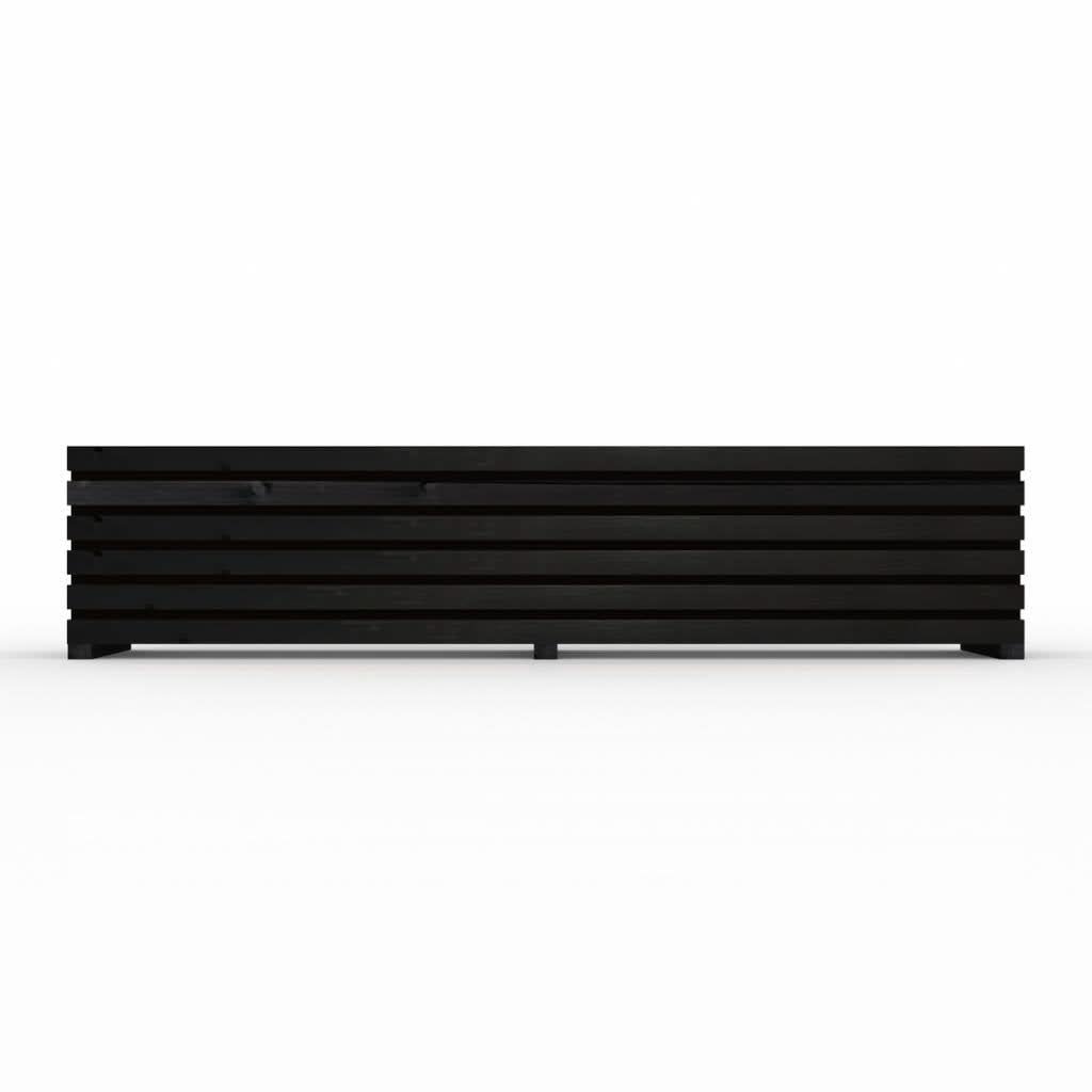 The Sussex Planter Outdoor Wooden Raised Bed Black