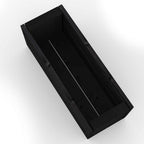 The Hastings Black Wooden Planter