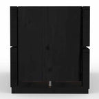 The Hastings Black Wooden Planter
