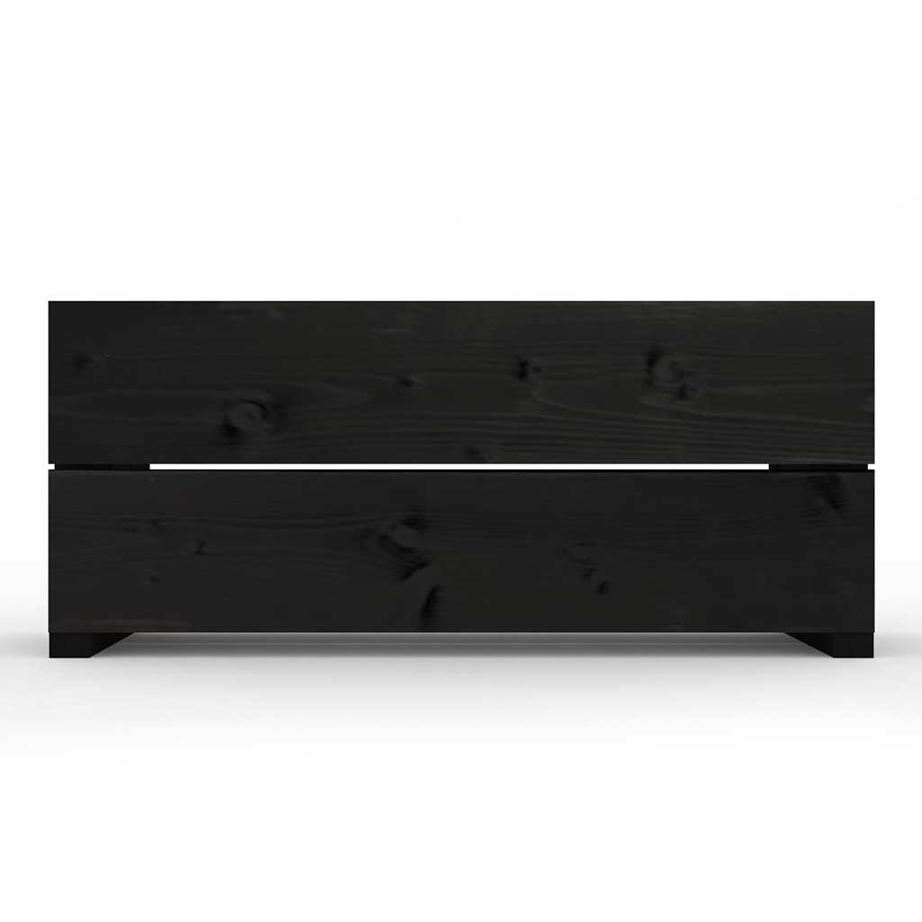 The Hastings Black Wooden Planter