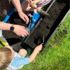 The Sussex Planter Outdoor Wooden Raised Bed Black
