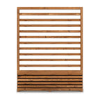 Sussex planter trellis panel, tan timber, hand-built in Kent