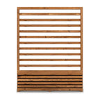 Sussex planter trellis panel, tan timber, hand-built in Kent