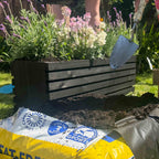 The Sussex Planter Outdoor Wooden Raised Bed Black