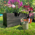 The Hastings Black Wooden Planter