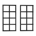 Sussex garden wall trellis double pack, handmade timber, Tan and Black