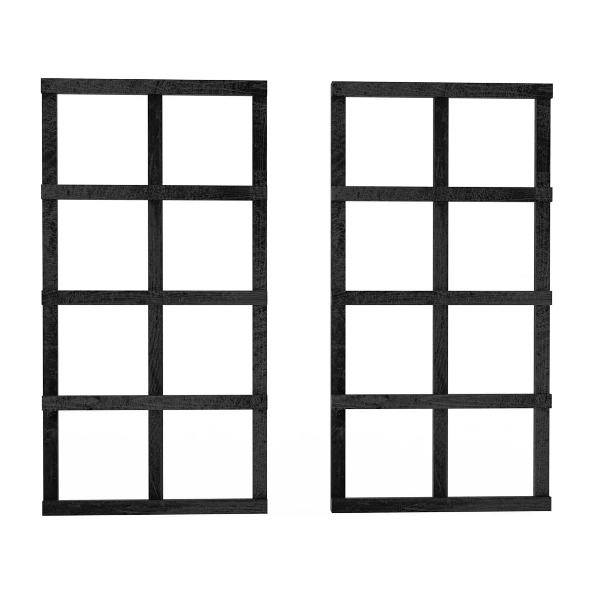 Sussex garden wall trellis double pack, handmade timber, Tan and Black