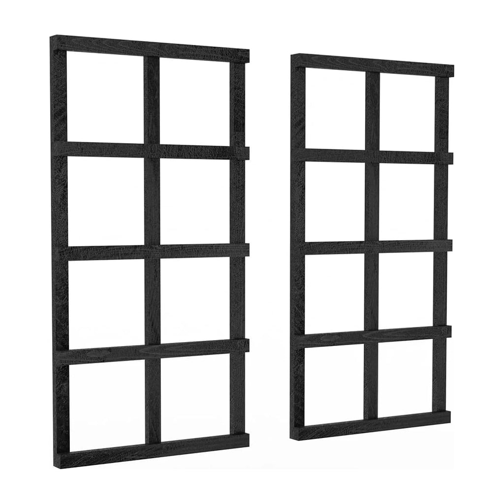 Sussex garden wall trellis double pack, handmade timber, Tan and Black