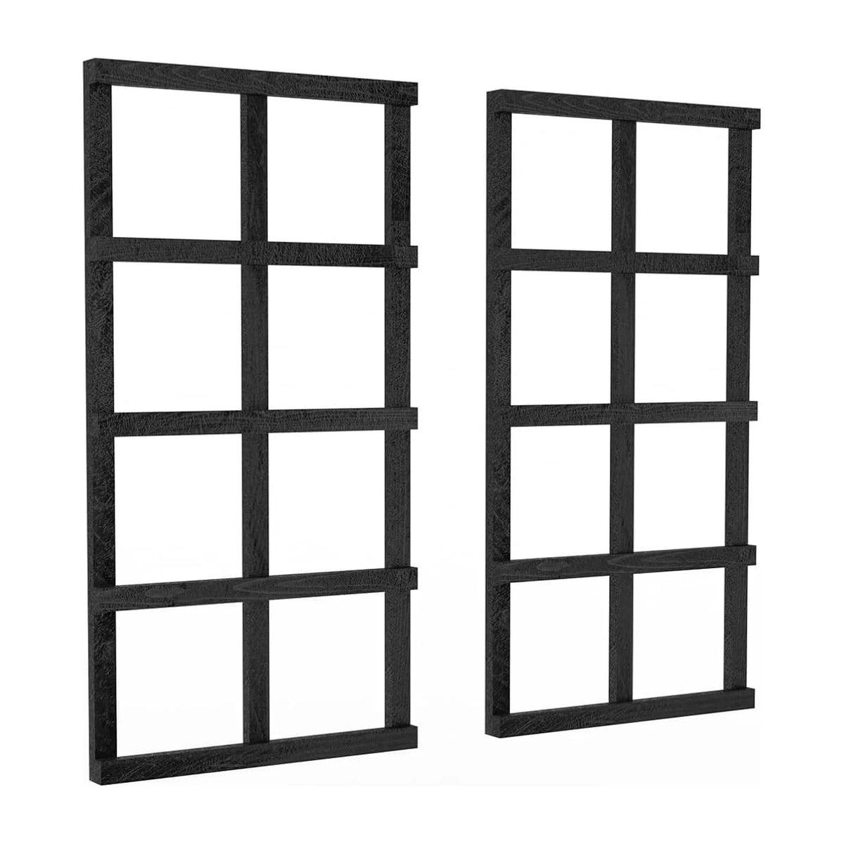 Sussex garden wall trellis double pack, handmade timber, Tan and Black