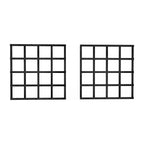 Sussex garden wall trellis double pack, handmade timber, Tan and Black