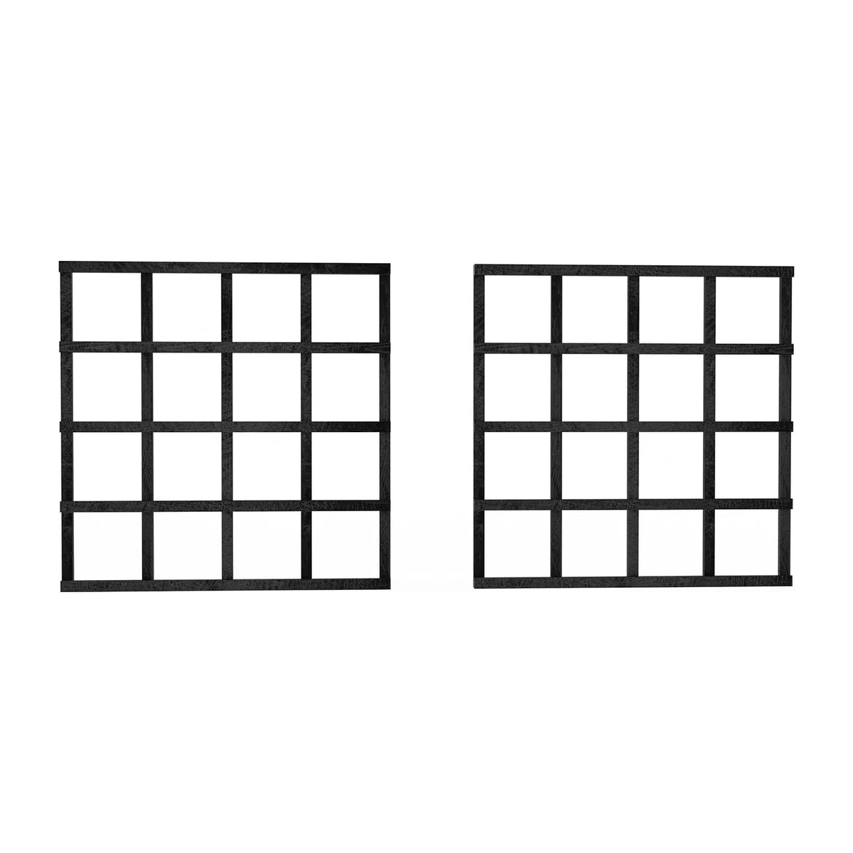 Sussex garden wall trellis double pack, handmade timber, Tan and Black