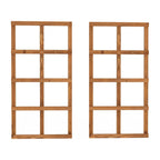 Sussex garden wall trellis double pack, handmade timber, Tan and Black