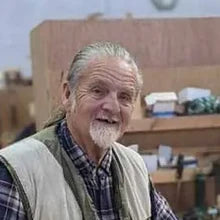 Michael Lockmiller, the maker, in the Trelush workshop